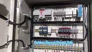 야외 Hazmat 저장 건물 불연성 컨테이너 도입