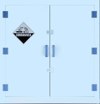 주문 이중 문 PP 플라스틱 45 갤런을 위한 부식성 저장 내각 온라인 제조