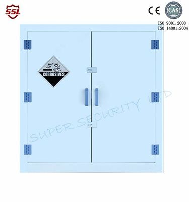 주문 실험실 용해력이 있는 플라스틱 양쪽으로 여닫는 문 부식성 저장 내각 30 갤런 온라인 제조